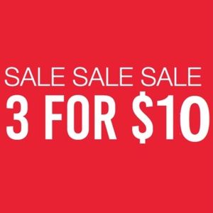 🌟3 for $10🌟 SALE!!